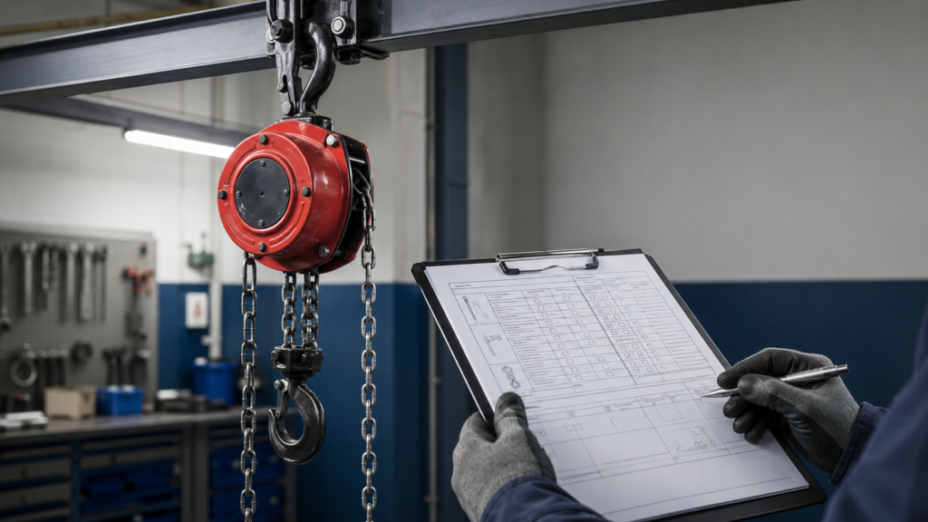 Chainfall Inspection checklist Word, Excel and PDF